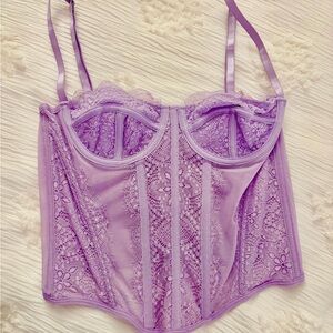 Lavender Lace Corset